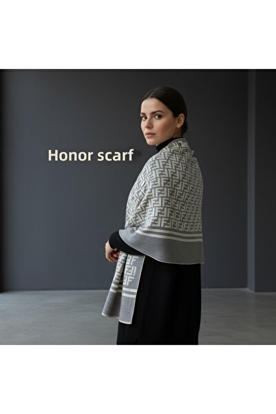 Onur Νέα συλλογή με μοτίβο ύφανσης - Κατάστημα μόδας χειμερινού μαντήλι ώμου διπλής όψης