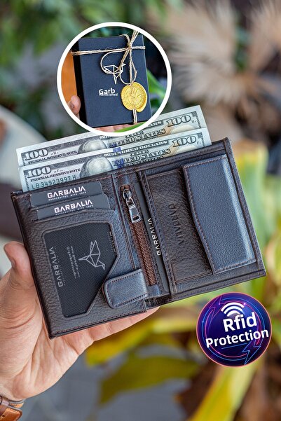 Garbalia Ανδρικό πορτοφόλι καφέ