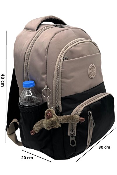 Bevitton First School Bag Set of 3 Unisex Children's Primary School Bag Bvt-8010 Mink-Black