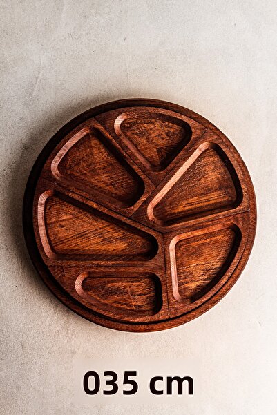 Snippy Nova - 7 Piece Wooden Snack Plate Breakfast Plate Presentation Set