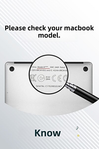 CONOCER Macbook Air 2020 13 Inc M1 A2337 / A2179 Compatible Turkish Q Keyboard Slim Keyboard Protective Case