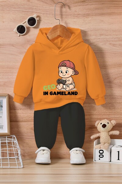 ADABEBEK Geo in Gameland Printed Bottom Top Baby Set 24230