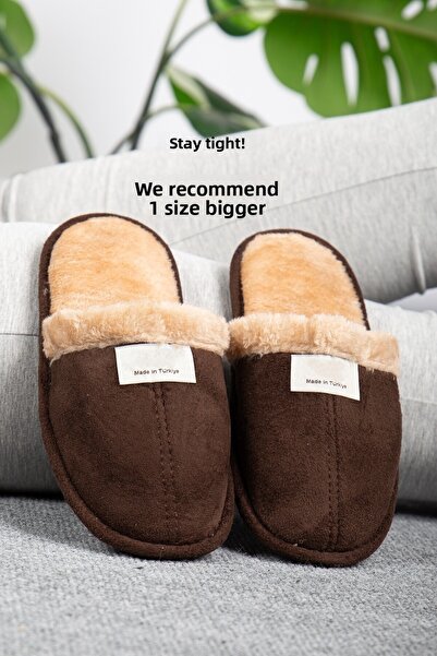 Jackers Χειμερινές βελούδινες γούνινες άνετες παντόφλες που πλένονται, δώρο, ...