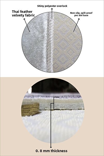 Thalia Home Non-Slip Based Washable Printed Runner Carpet Kitchen Rug