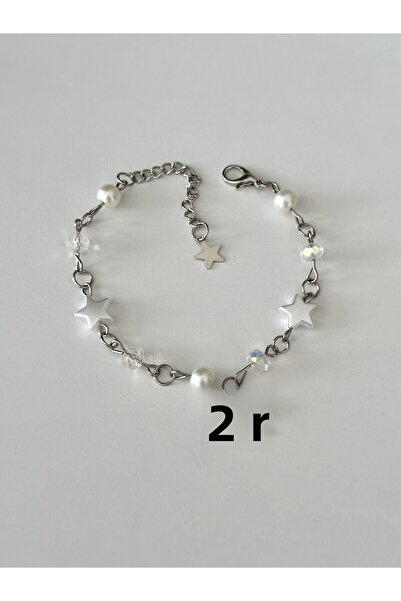 sleyshop سوار من الخرز اللؤلؤي على شكل فيونكة على شكل نجمة