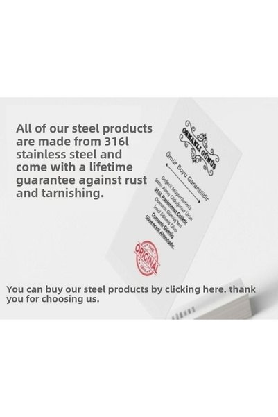 OSMANLI GÜMÜŞ Men's Steel Necklace - Spotify Song Coded Steel Thin Pendant Necklace