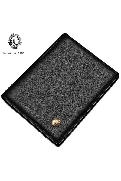 Laorentou Elegance Genuine Leather Men's Wallet Made in Italy - Men's Card Holder