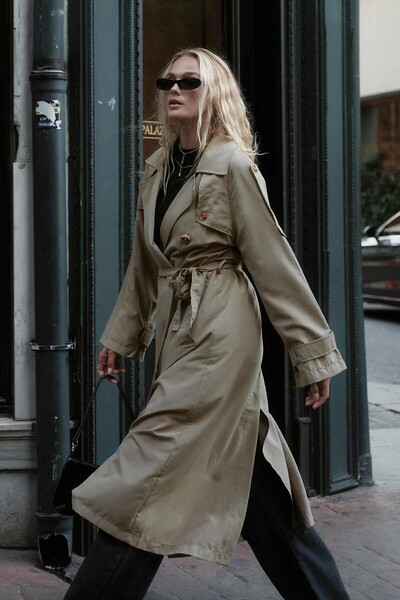 Hooopstore Μαλακό παλτό βιζόν Oversize