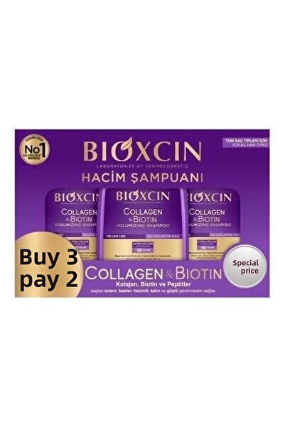 Bioxcin Collagen & Biotin Volume Shampoo Buy 3 Pay 2 3 X 300 ml