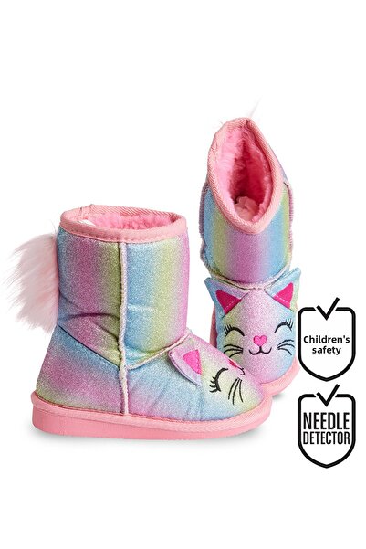 Denokids Kočičí barevné třpytivé dívčí boty