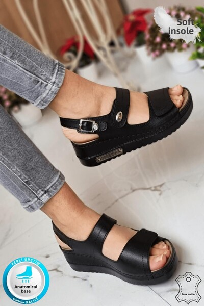 Neon Shoes Arini Daily Double Velcro Anatomical Orthopedic Sole Women's Outdoor Walking Sandals