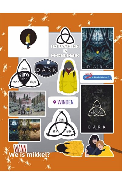 hediyenebak مجموعة ملصقات سلسلة دارك سيري 1 |   كمبيوتر محمول Ajanda دفتر ملا...