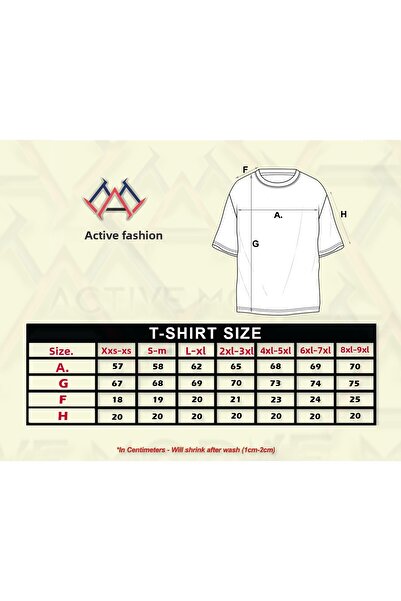 ACTIVE MODA - Memento Printed Cotton Oversize T-Shirt Large Size