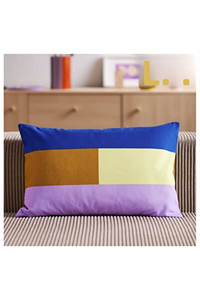 IKEA Set of 2 Tesammans Cushion Covers, 40X58 cm - Biskopsmössa Cover, Green-Off-White, 130X170 cm