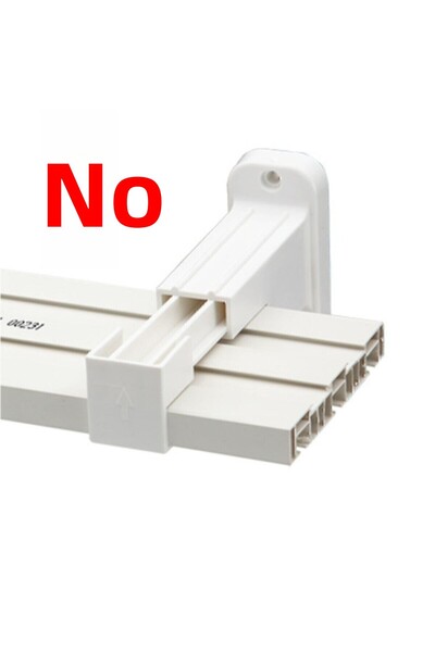 alidenal 2 bucăți șină pentru perdele Corb L Picioare pentru fixare pe perete Atașament din plastic