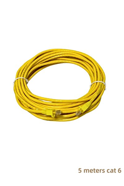 Zerlina 5 متر اللون الأصفر Cat6 كمبيوتر الإنترنت، مودم، سويتش، كاميرا IP Rj45 كابل إيثرنت التصحيح