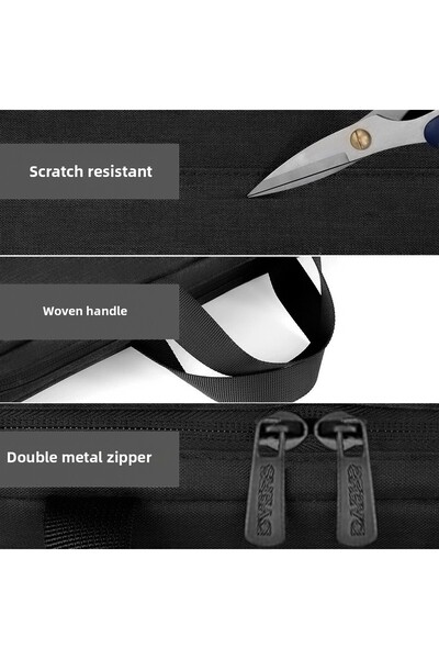 D'VERS 14-15.6-16.1-16.9 inch Organizator negru unisex mână, umăr, computer, notebook, geantă pentru laptop