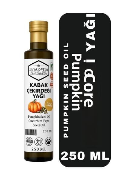 BEYARVİTA زيت بذور اليقطين – 250 مل – معصور على البارد طبيعي – خالي من الإضاف...