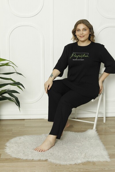 FAMES PİJAMA PLUS SIZE SEASONAL PAJAMAS SET