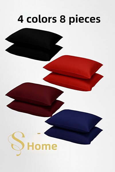 SADEN HOME 4 Colors 8 Pieces Pillow Cases