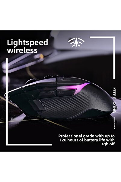 logitech G G502 X Plus Wireless Hero 25K Sensor Rgb Illuminated Gaming Mouse, Black 910-006163