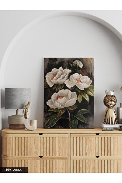 Evinemoda Картина с цвете на платно, изработена от едно парче