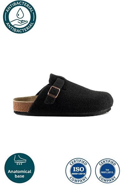 Roy Jones Γυναικεία σόλα από φελλό Felted Comfort Μοντέλο Winter Closed Front Felt Model Sabo Καθημερινές άνετες παντόφλες εσωτερικού χώρου