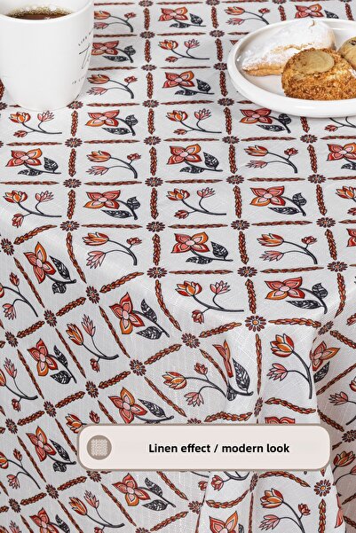 Elart Τραπεζομάντιλο Terra Digital με τύπωμα (160x220 cm) Κανέλα