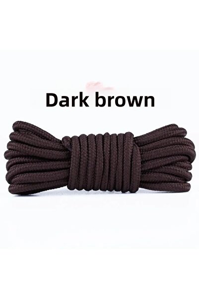 Conceptual أربطة أحذية مستديرة مضلعة باللون البني الداكن مقاس 150 سم، أربطة ق...