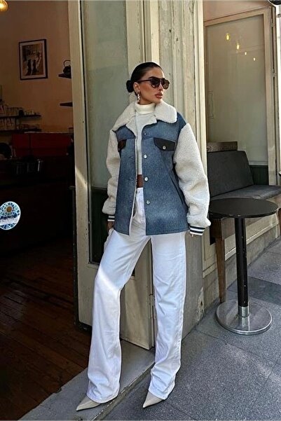 WeShaya Bőr bélésű, farmer hatású kabát 6116