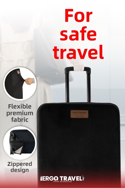 Viscofoam Suitcase Suitcase Protection Case Velvet Case - Black |   Ergo Travel