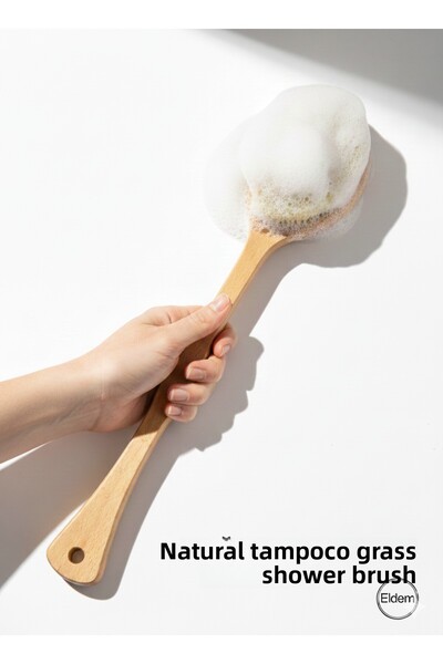 Efsoon Organics فرشاة الظهر ذات الشعيرات الصلبة للاستخدام الرطب والجاف، فرشاة...