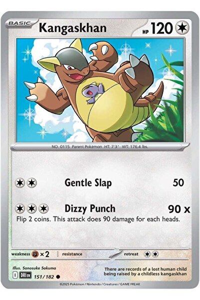 Pokemon TCG Kangaskhan # 151 Pokemon Destined Rivals