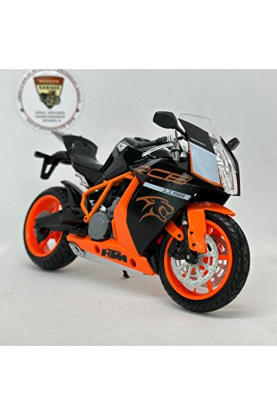 MotoGarage Ktm Rc8 1198 1:12 Diecast Motorcycle Model – Black Orange – Collec...