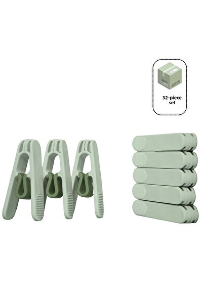 Makker Home 32 de agrafe premium din plastic fără arc, agrafe rezistente la s...