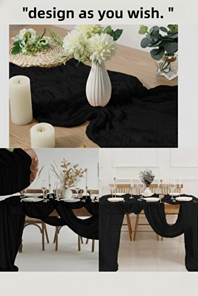 KAMİZ Bohemian Runner Tablecloth Modern Home Decor Wedding Engagement Table Cloth Dowry Set 100% Cotton