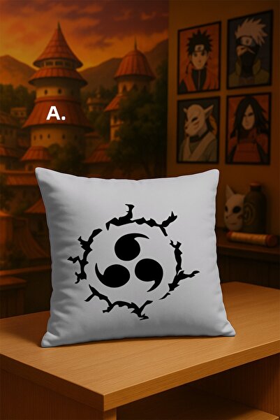 Charmbi Naruto Anime cu imprimeu Husă de pernă din țesătură moale Imprimare d...