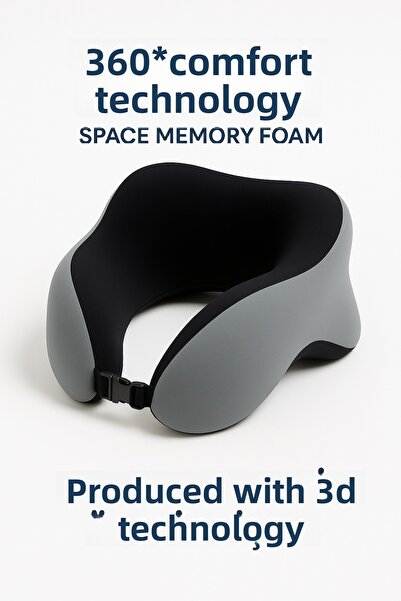 NO BRAND Viscora Space Memory Foam Orthopedic Neck Pillow – Travel and Office...