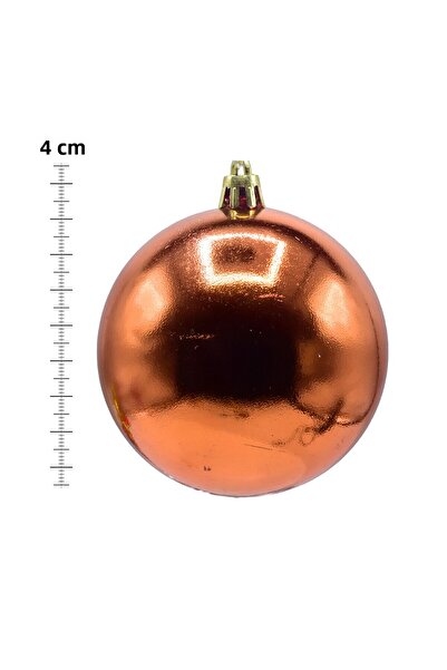 Waldern 6-Piece Christmas Pine Tree Ball 4cm Copper