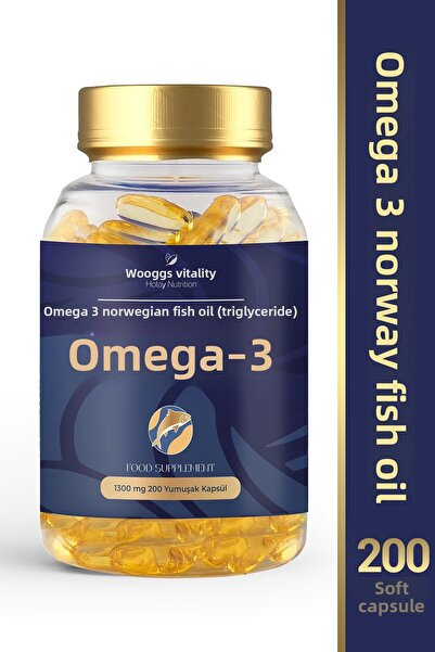 Hotay Nutrition Wooggs Vital Omega 3 Norwegian Fish Oil Supplement 200 Softgels