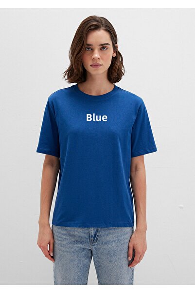 Mavi Tričko Regular Fit s logem námořnické modré - 1611594 -82625