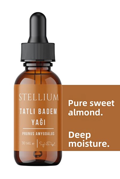 STELLIUM زيت اللوز الحلو 30 مل معصور على البارد (100% طبيعي) - زيت اللوز الحلو