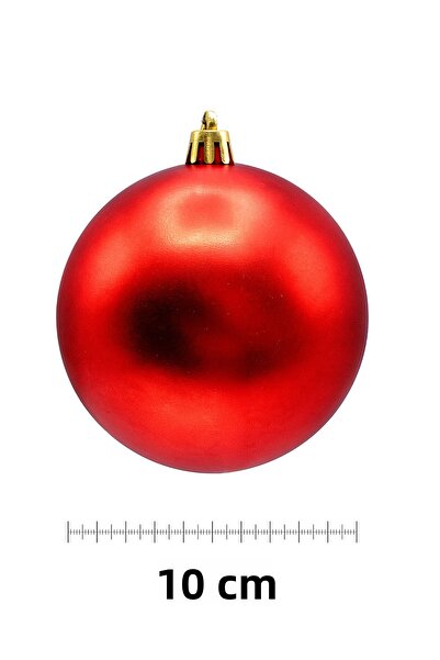 Waldern Set of 6, 10cm matte christmas tree ornaments - cute baubles