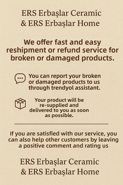 Erbaşlar Christmas Collection Luxury 6-Person 16 cm Dessert Plate Set