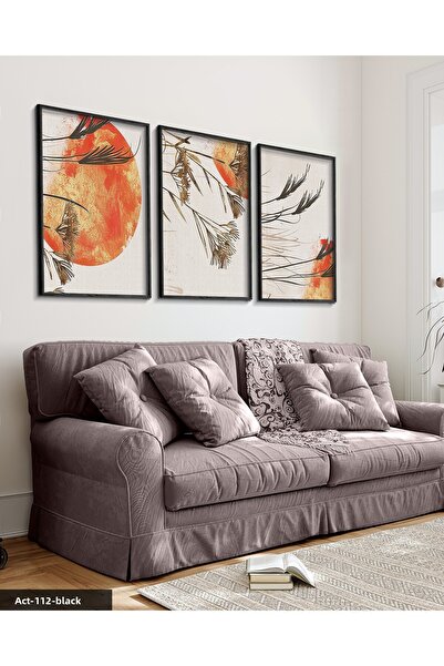 Evinemoda Artă modernă cu aspect de pictură în acuarelă, pictură în 3 piese c...