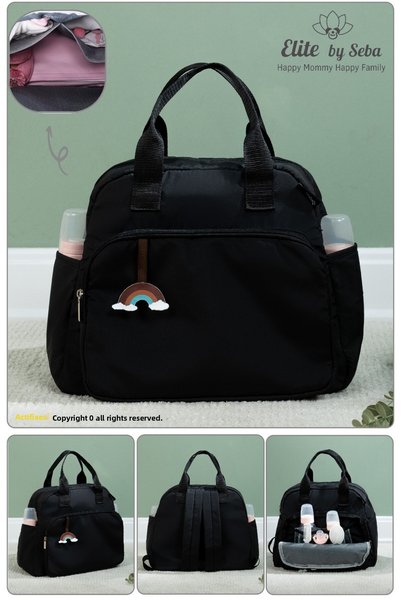 ELITE by Seba Black Mila Mother Baby Care Bag