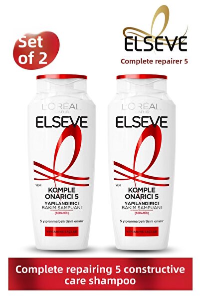 ELSEVE Complete Repair 5 Structuring Care Shampoo 390ml Set of 2