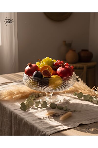 AKDEN STORE Cutting Decor Handcrafted Lotus Bowl 28cm