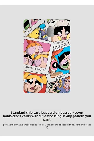 hediyenebak ملصق بتصميم الرسوم المتحركة لشخصيات فتيات القوة - بابارا، توسلا، ...