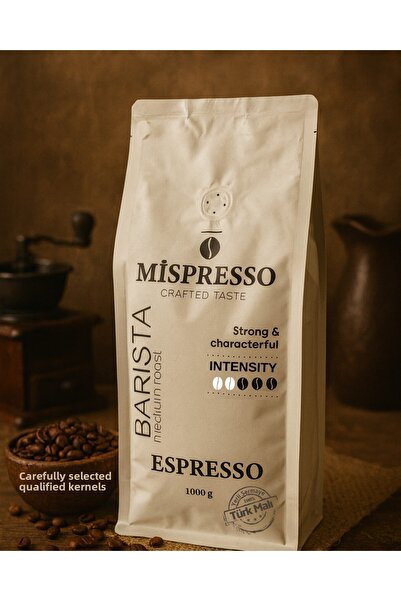 mispresso حبوب قهوة إسبريسو عالية الجودة 1 كجم، قوام خاص وطعم مميز (تحميص متو...